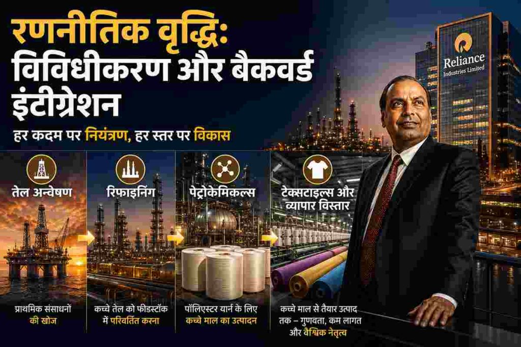 The Unstoppable Rise of Dhirubhai Ambani: India’s Greatest Tycoon Dhirubhai Ambani used backward integration to control the supply chain, from oil exploration and refining to petrochemicals and textiles.