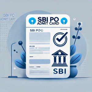 sbi po admit card