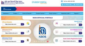NIOS 10th and 12th Exam Datesheet